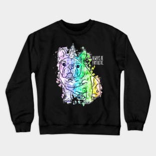 French Bulldog Bully Frenchie Unicorn Cute Gift Crewneck Sweatshirt